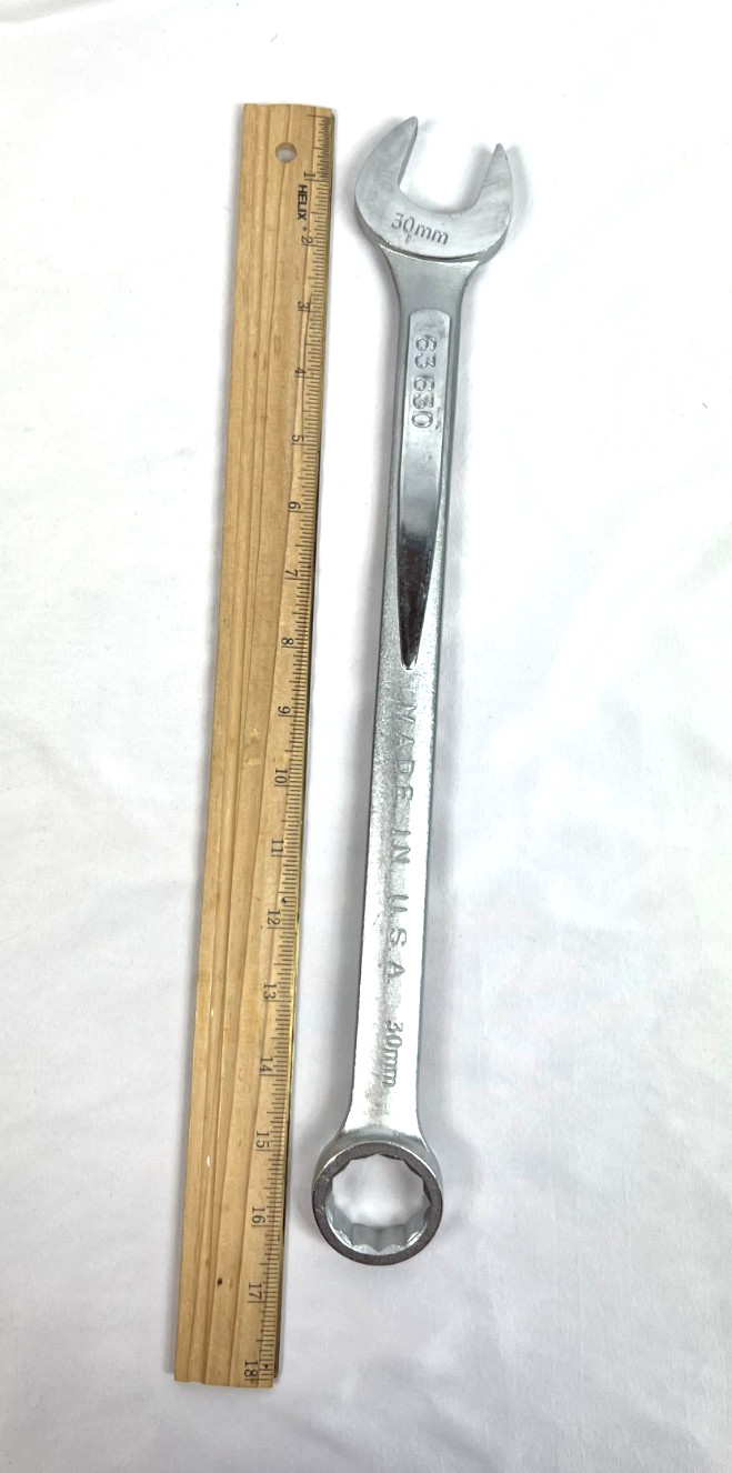 EASCO 30mm Combo Wrench #63630 12-Point Box End Forged Alloy Steel USA 16 Inch