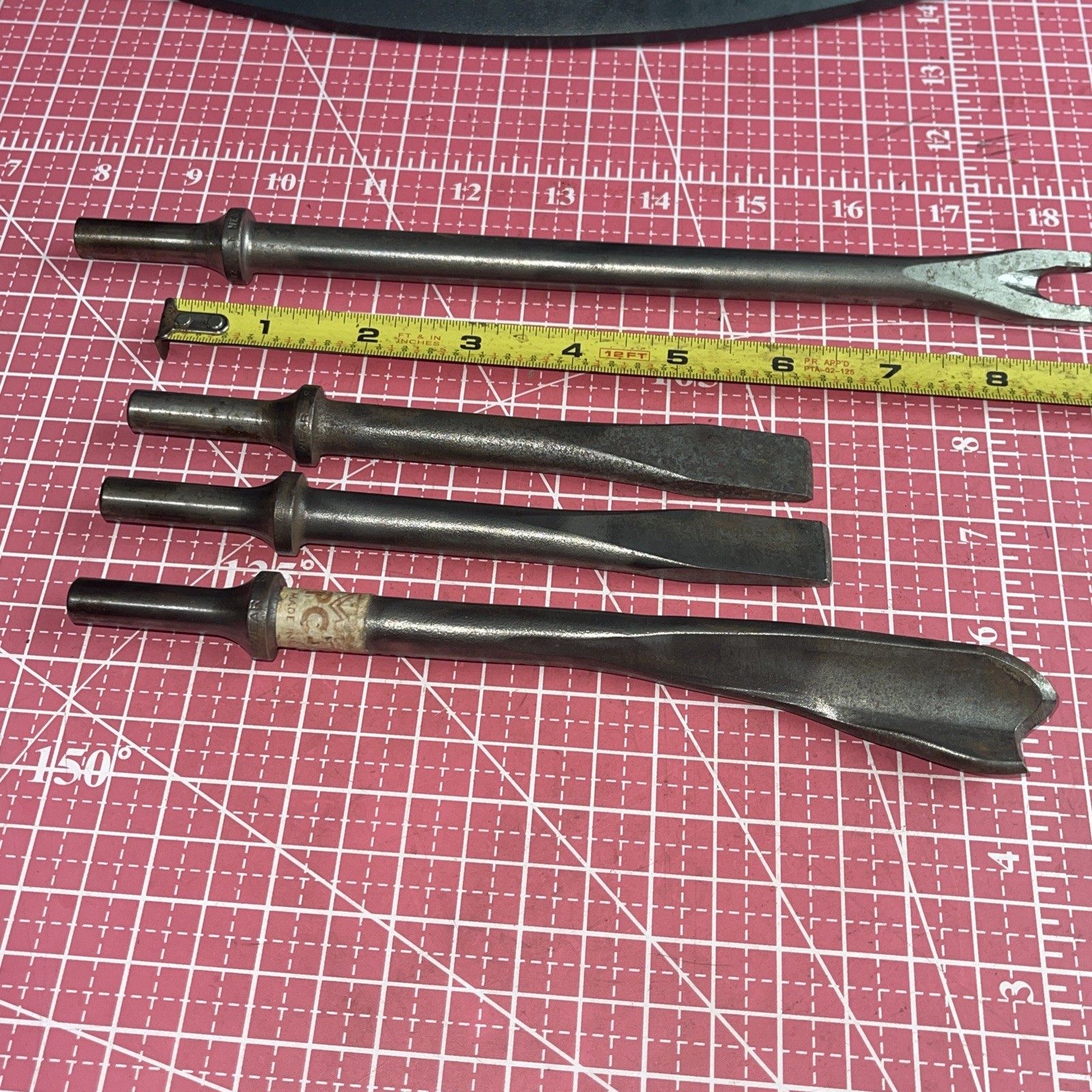 Vulcan By Williams USA 4 Piece Pneumatic Air Hammer Bit Chisel Breaker Cutter