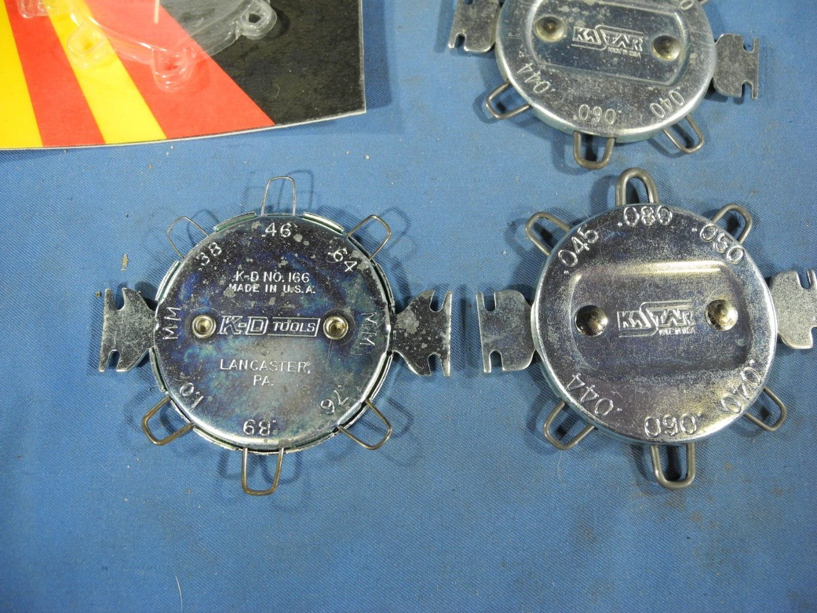 (3) Spark Plug Gauge .040 to .080 and Metric Equivalents KaStar 2633A (Free Ship