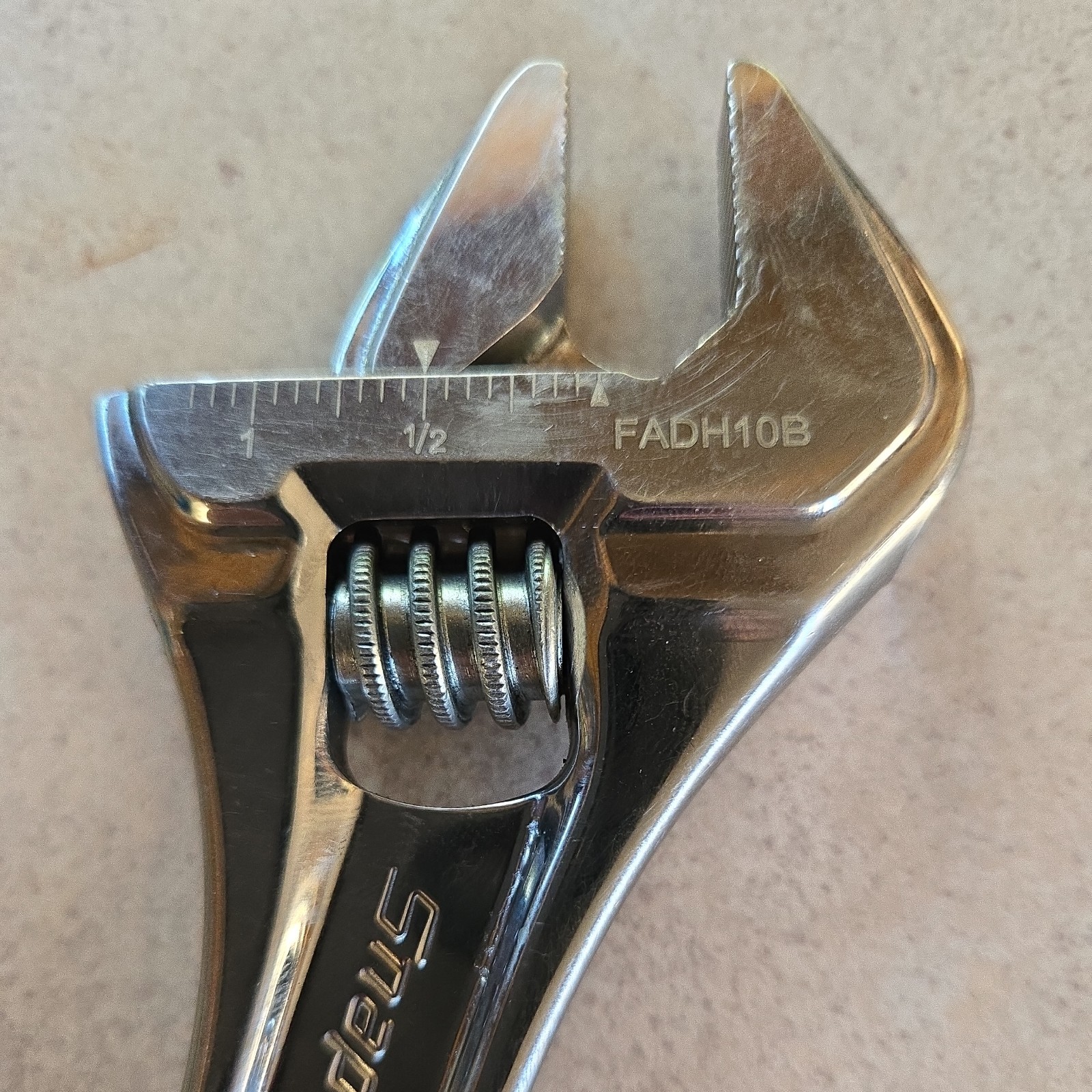 SNAP ON Tools 10″ Adjustable Wrench Crescent FADH10B Made in Spain