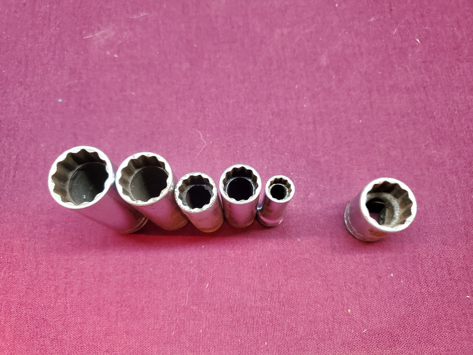 Snap On Tools Sockets – SF281, SF241, SF181, SF121 x 2, SW261