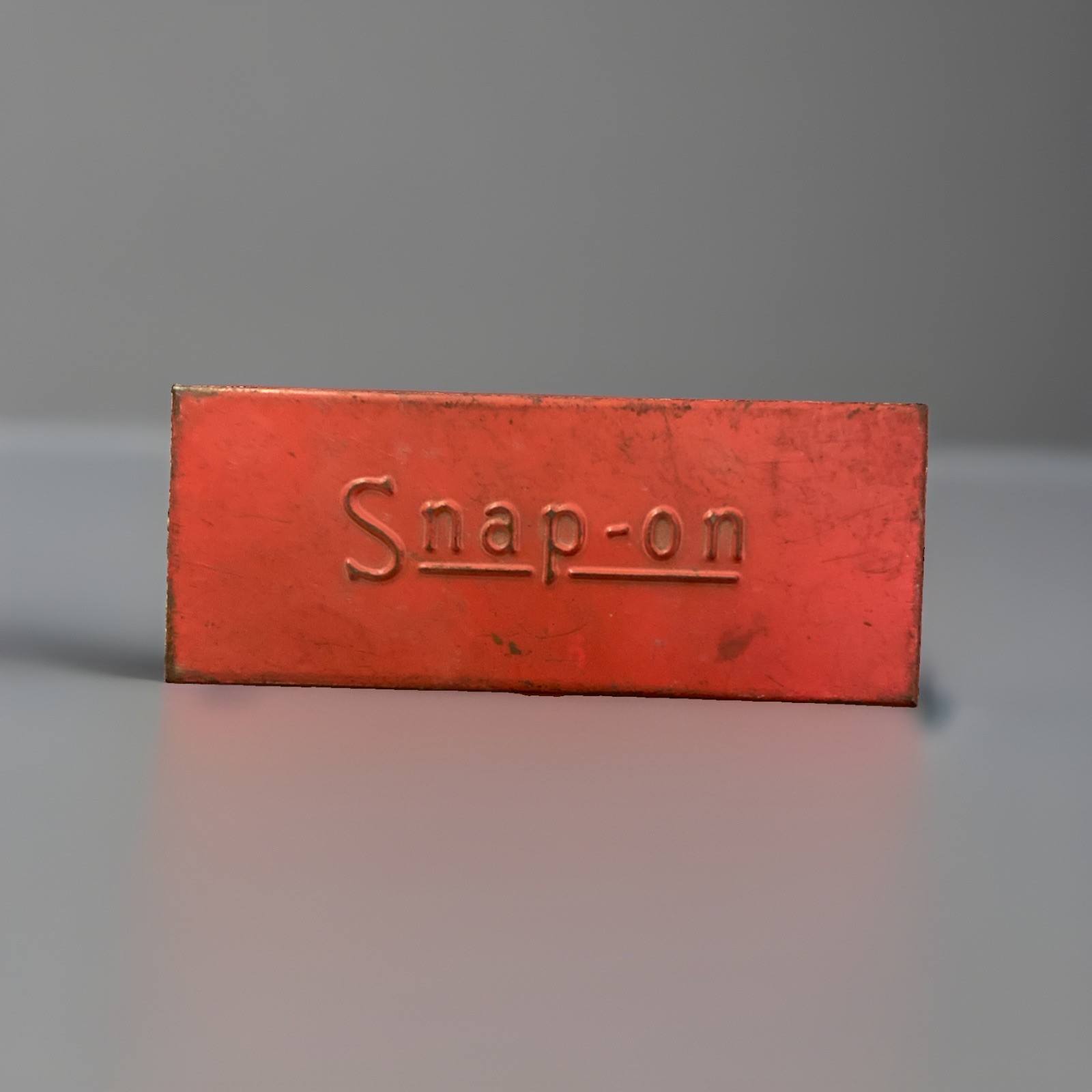 Vintage Snap On Tool Box Red Small Socket Rare Antique Early Font Free Ship!