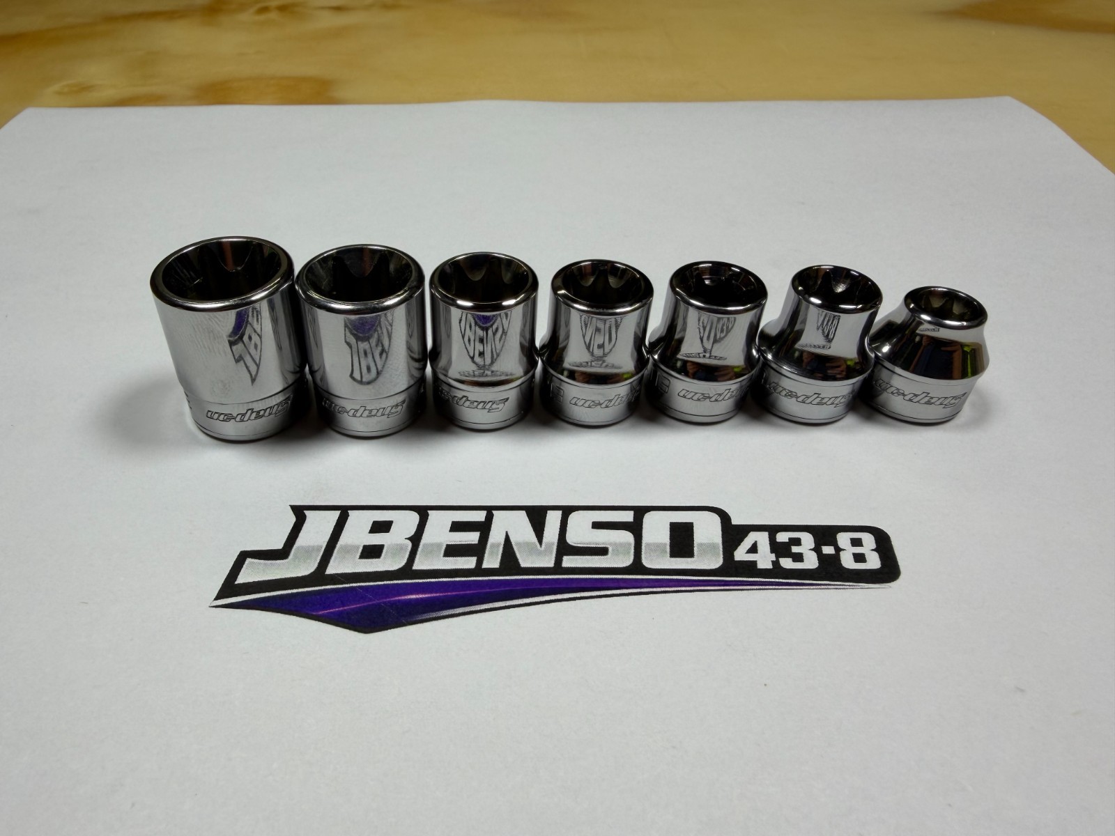 Snap-on Tools NEW 7pc 3/8″ Drive Low Profile Inverted E-Torx Socket Set 207RFLE