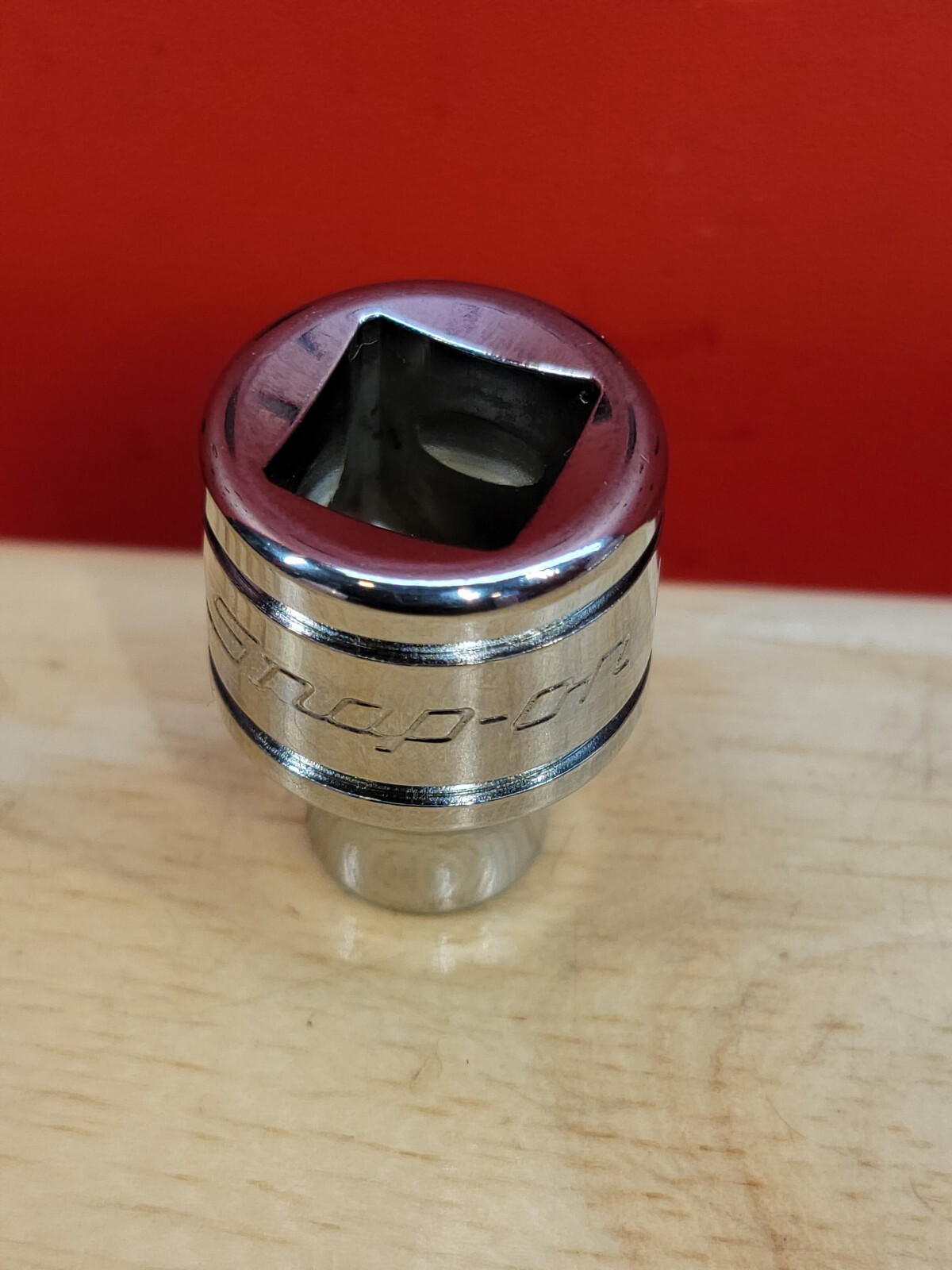 Snap-on FS081 1/4″ Shallow 3/8″ Drive SAE 6-Point Chrome Socket USA NOS