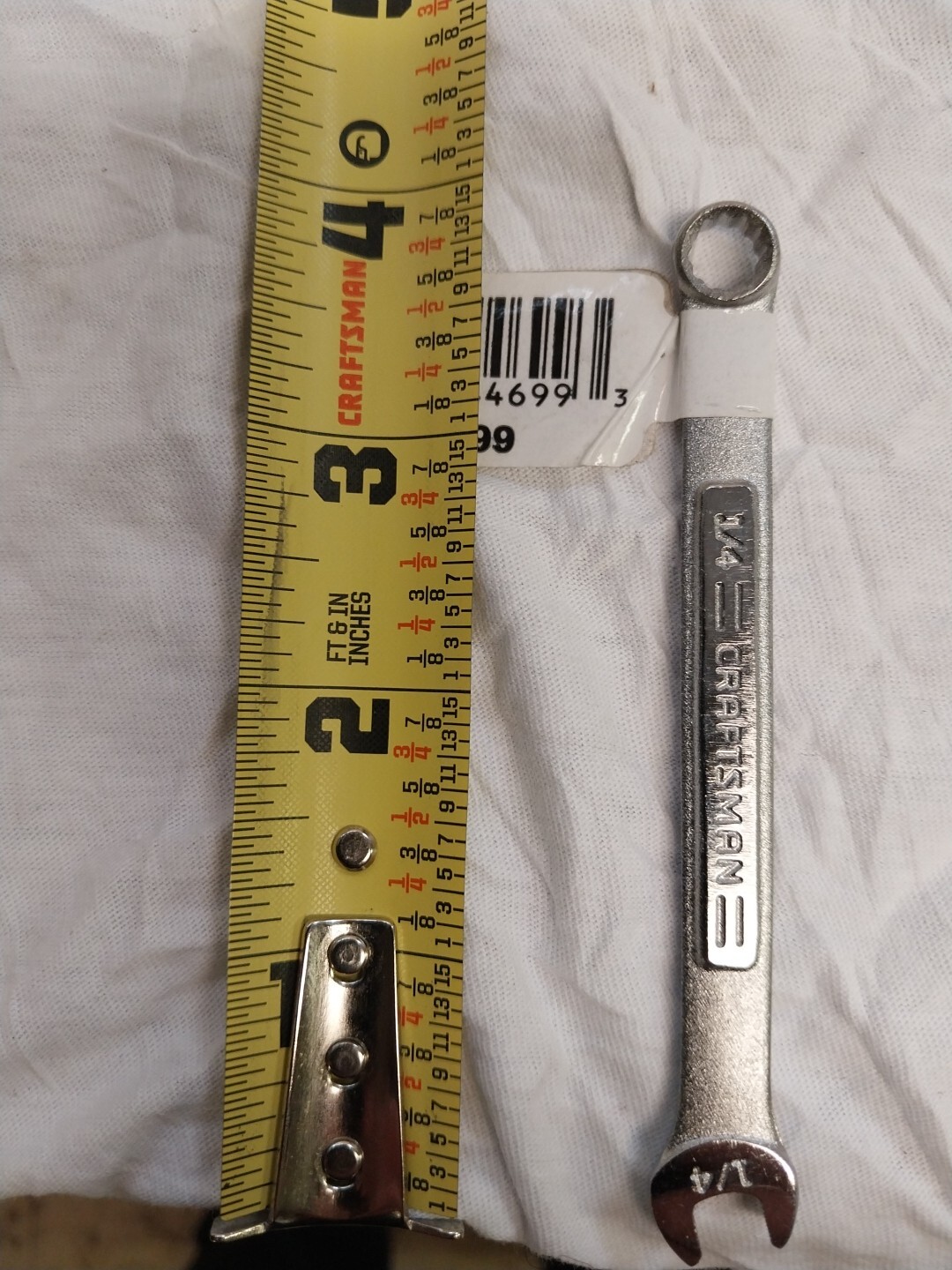 Craftsman 1/4 in. X 1/4 in. 12 Point SAE Combination Wrench 4 in. L 1 pc