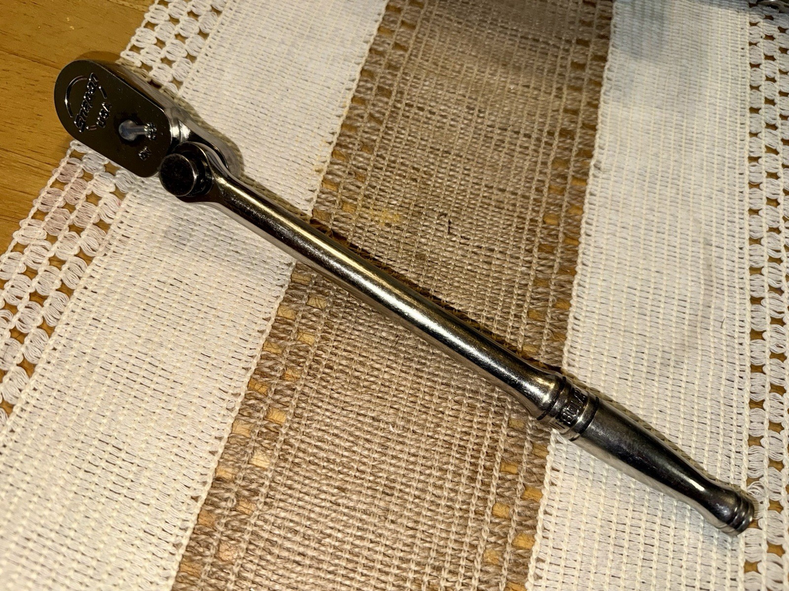 Snap On F80MP 3/8″ Drive Multi Position Ratchet Chrome Handle USA