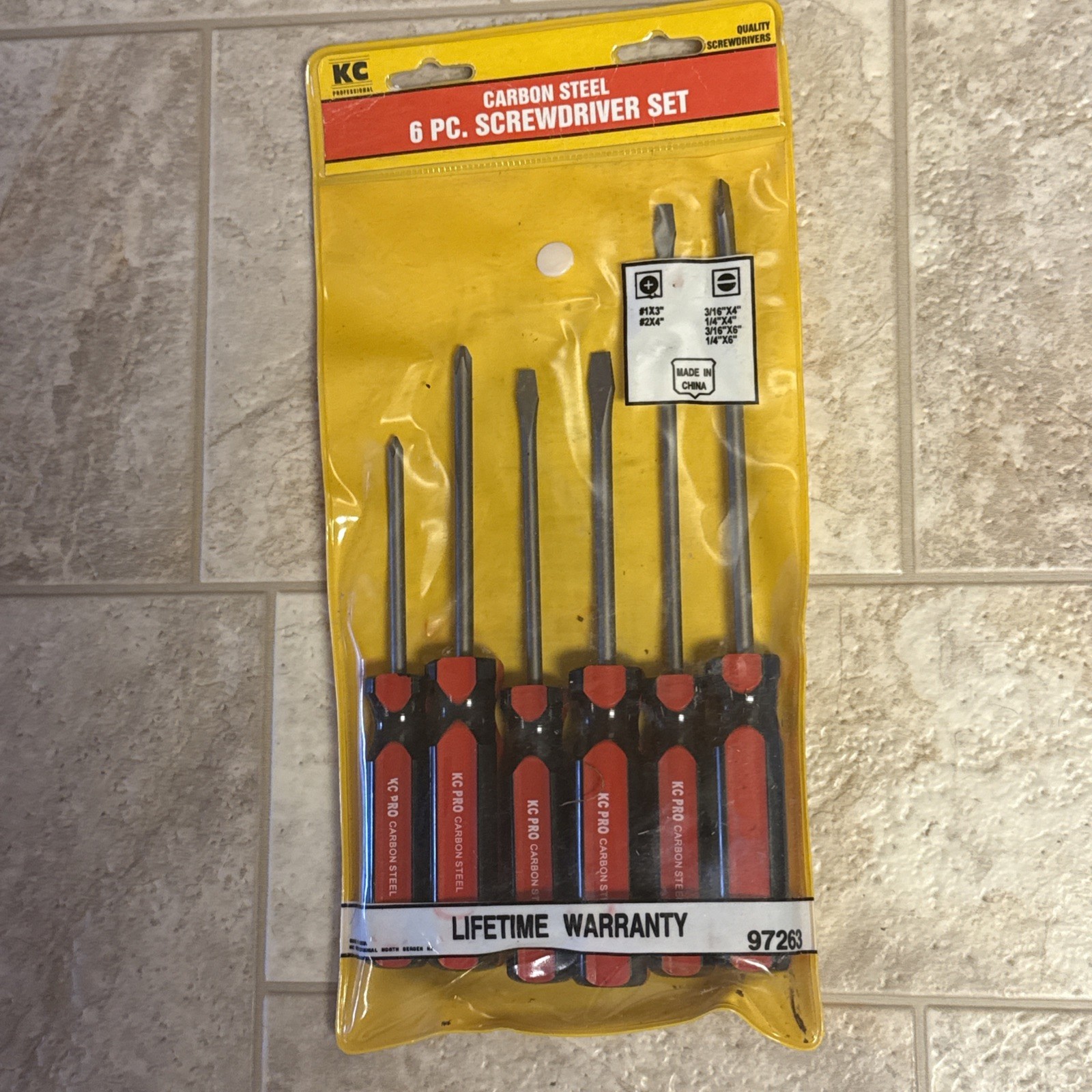 KC Professional Carbon Steel 6 Piece Screwdriver Set