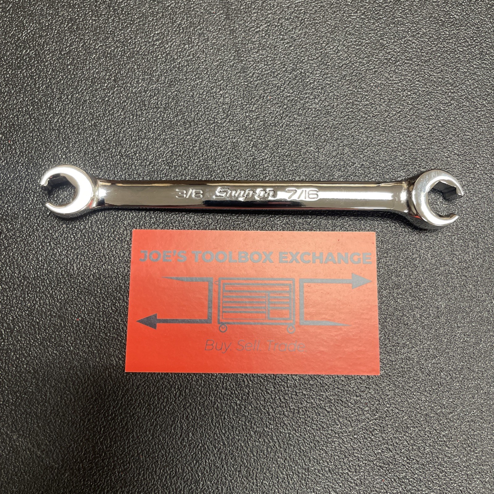 Snap-On Tools USA NEW 3/8″ 7/16″ SAE Double Flare Nut 6pt Line Wrench RXFS1214B