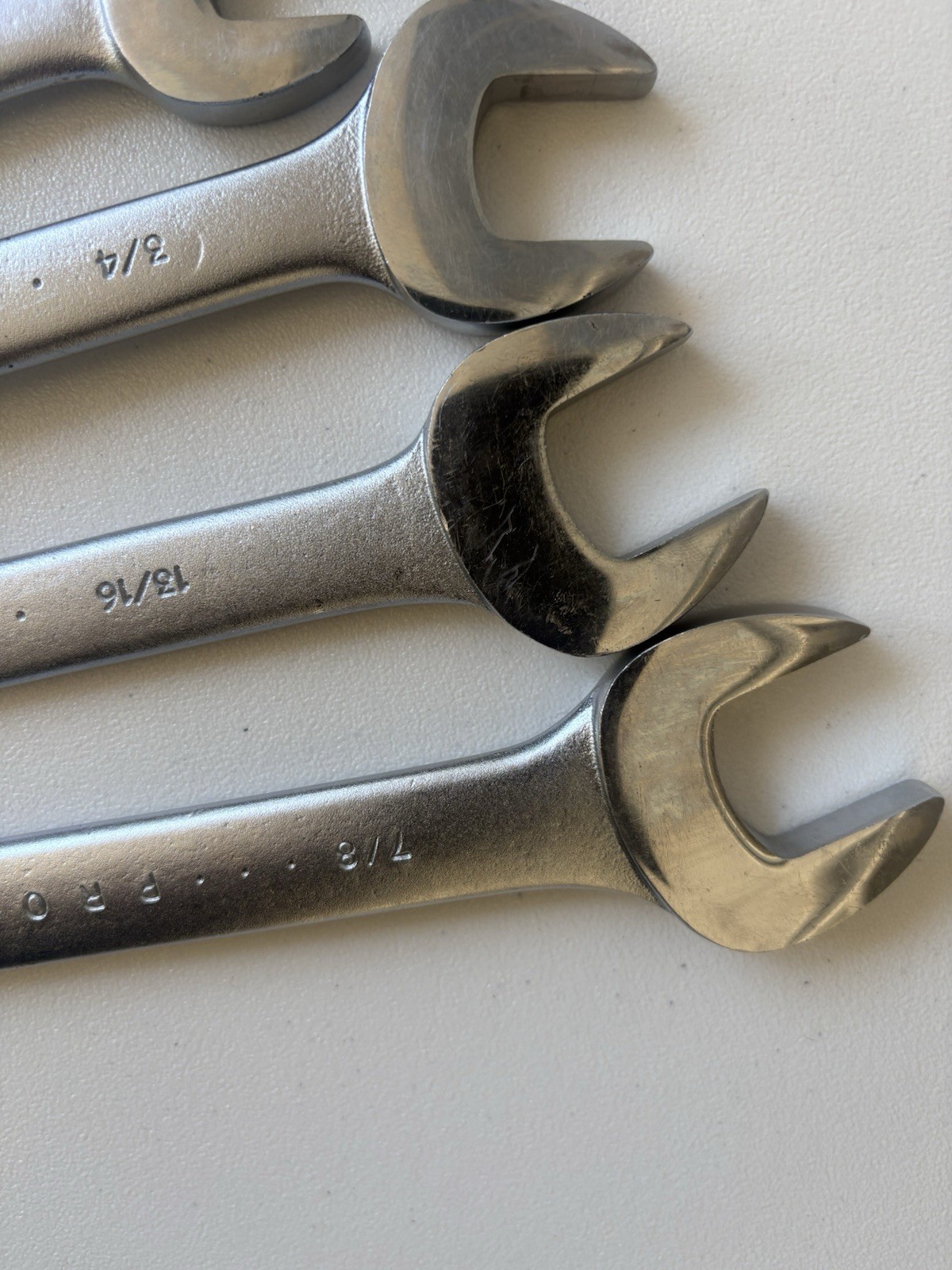 Vintage Proto Professional 7pc Combination Wrench Set 1214-1228 12pt USA Made