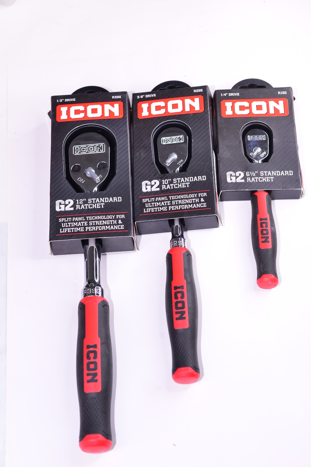 New ICON G2 Series 1/2″ & 3/8 & 1/4″ Drive R3SG R2SG R1SG Ratchet Set 70435