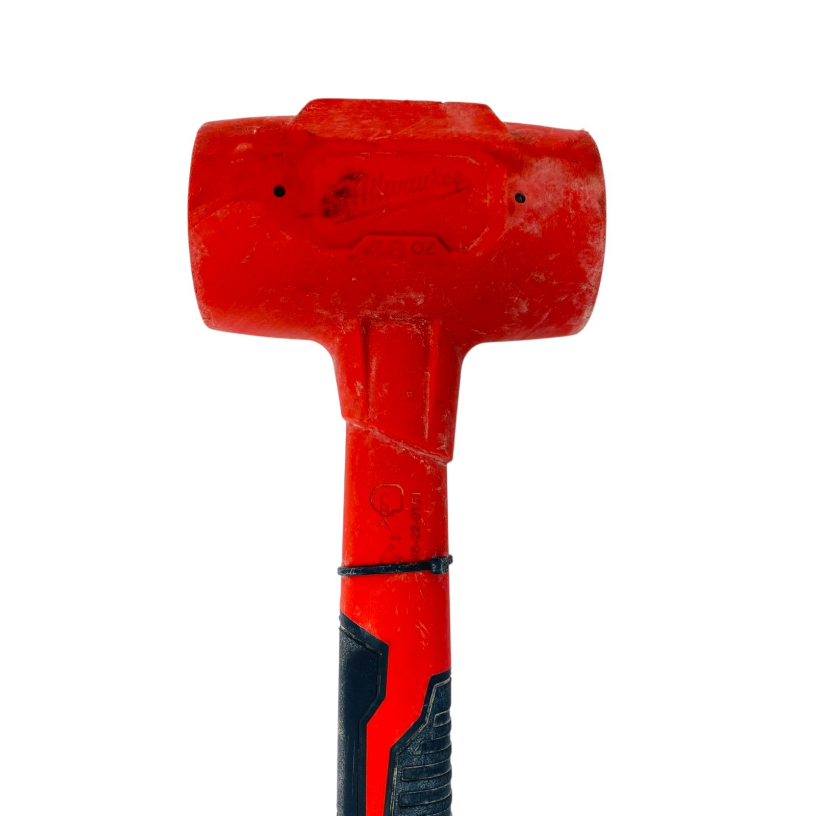 Milwaukee 48-22-9151 48 oz Dead Blow Hammer Red Non-Marring Steel Shot Filled