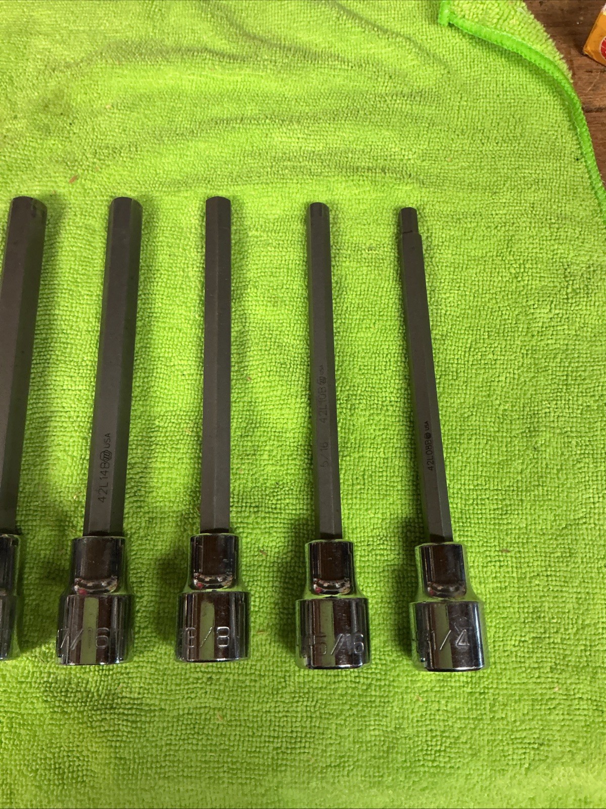 Wright Tools 406 Allen Set ( 1/4”, 5/16”, 3/8”, 7/16”, 1/2”, 9/16”, 5/8”) 1/2”