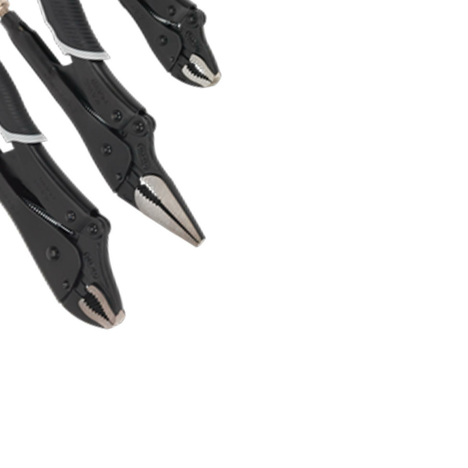 Sealey AK6863B Premier Black Locking Pliers Set of 3 PC Traditional Style