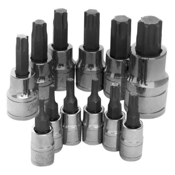 Performance Tool Mixed Drive Size Torx Bit Socket Set in Hang Tag 12 Pieces