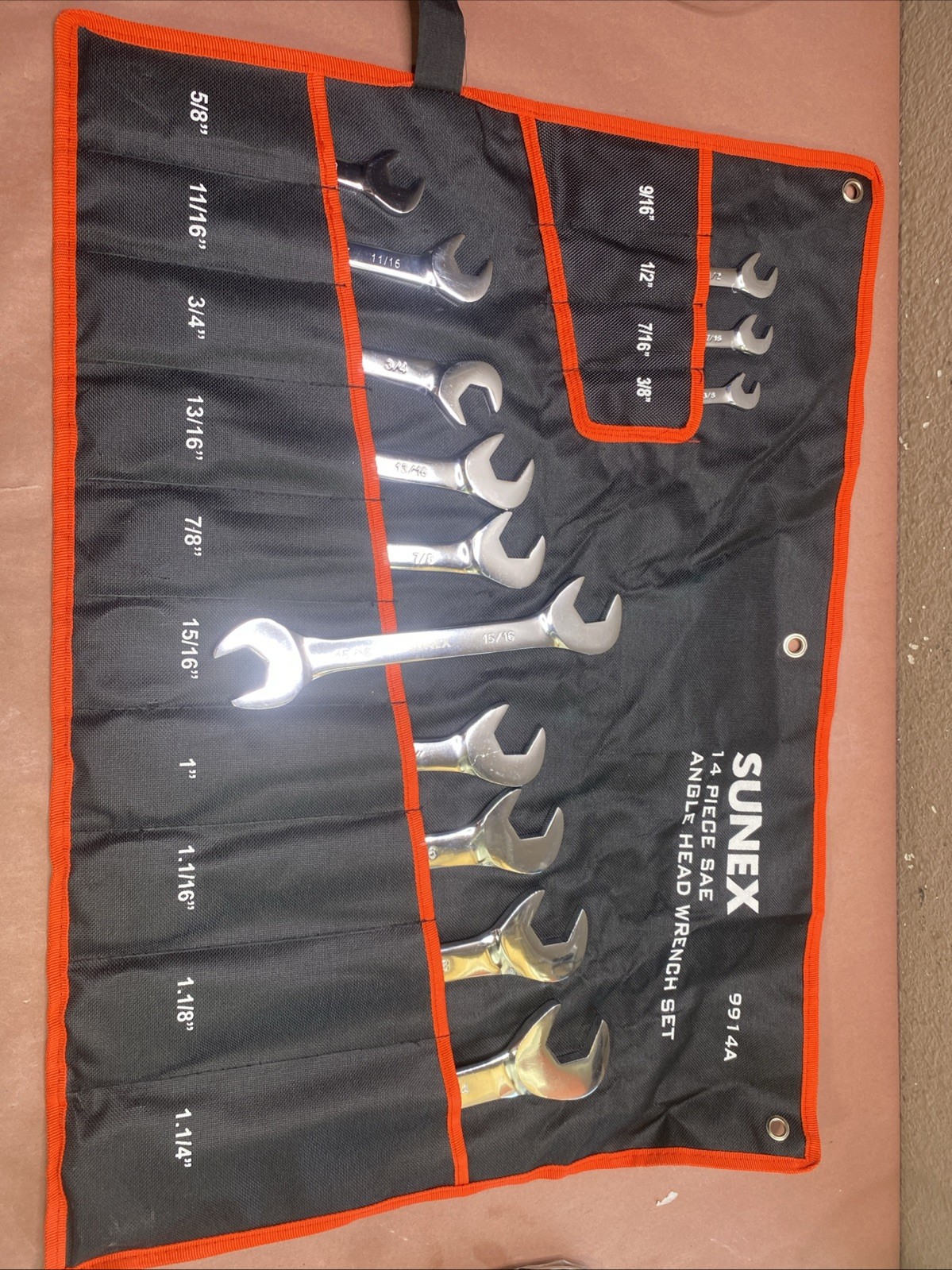 Sunex Tools 9914A 13 Piece Angle Head SAE Wrench Set