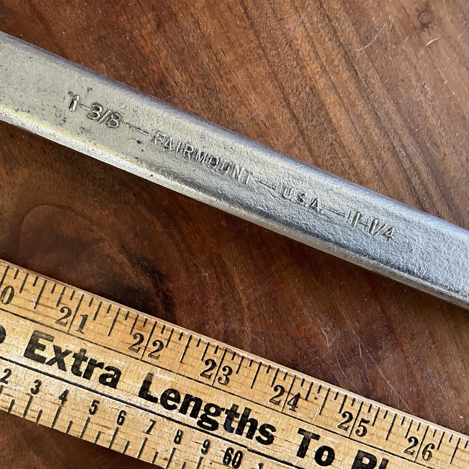 Vintage Fairmount Tools 12 Point Double Box End Wrench 1-3/8 x 1-1/4 Made in USA