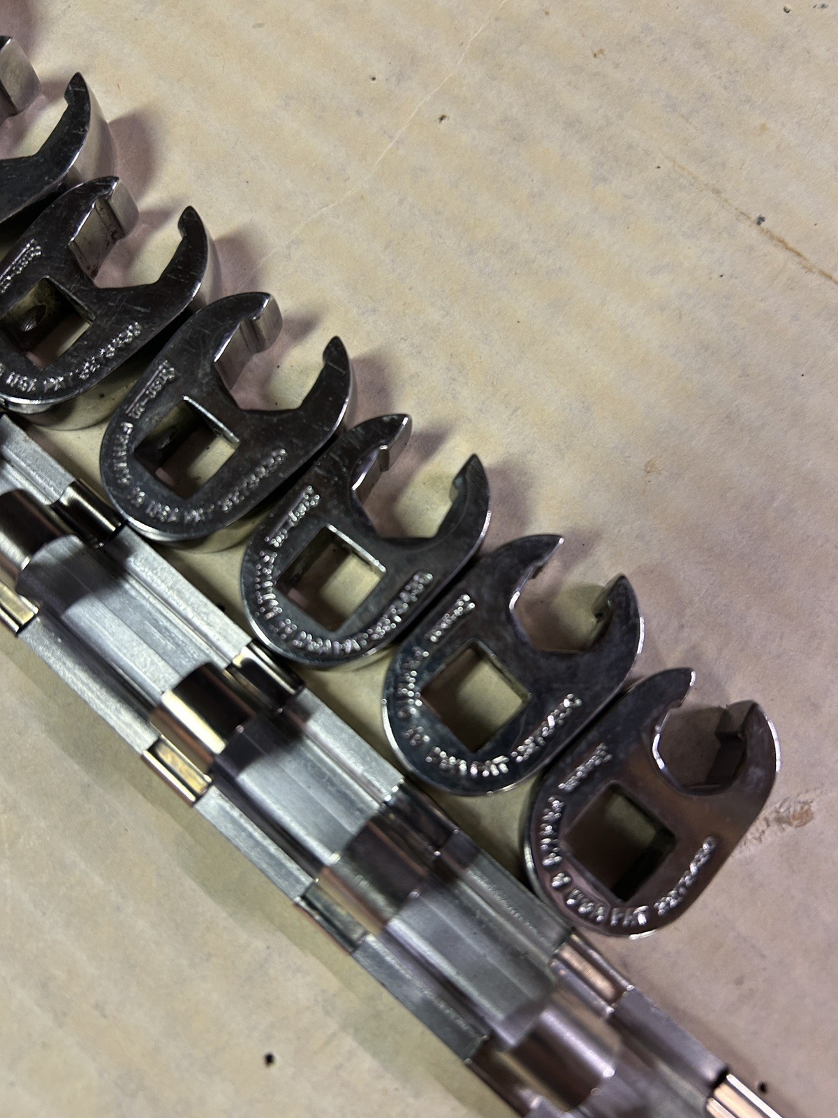 Snap On 8 pc 3/8″ Drive Metric Crowfoot Flare Nut Socket Set 9-18mm 210FRHMA