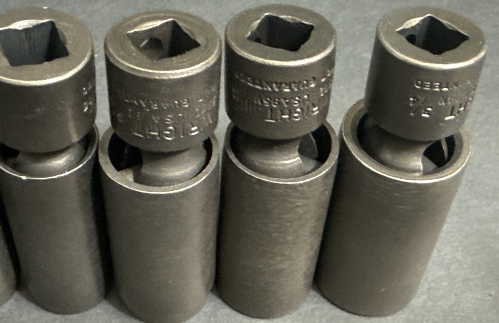 WRIGHT TOOL 7pc 3/8” Dr UNIVERSAL SWIVEL DEEP IMPACT SOCKET SET 3/8” – 3/4” SAE