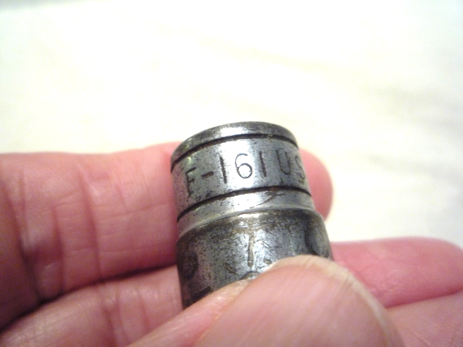 Snap-on F-161 3/8″ Drive 1/2″ SAE 12-Point Shallow Socket Chrome USA
