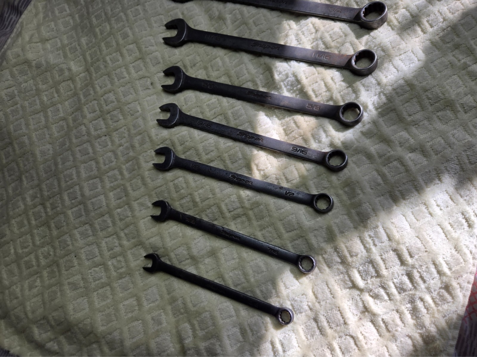 Snap-on GOEX 14-Pc Flank Drive SAE Industrial Wrench Set 3/8″ to 1-1/4″