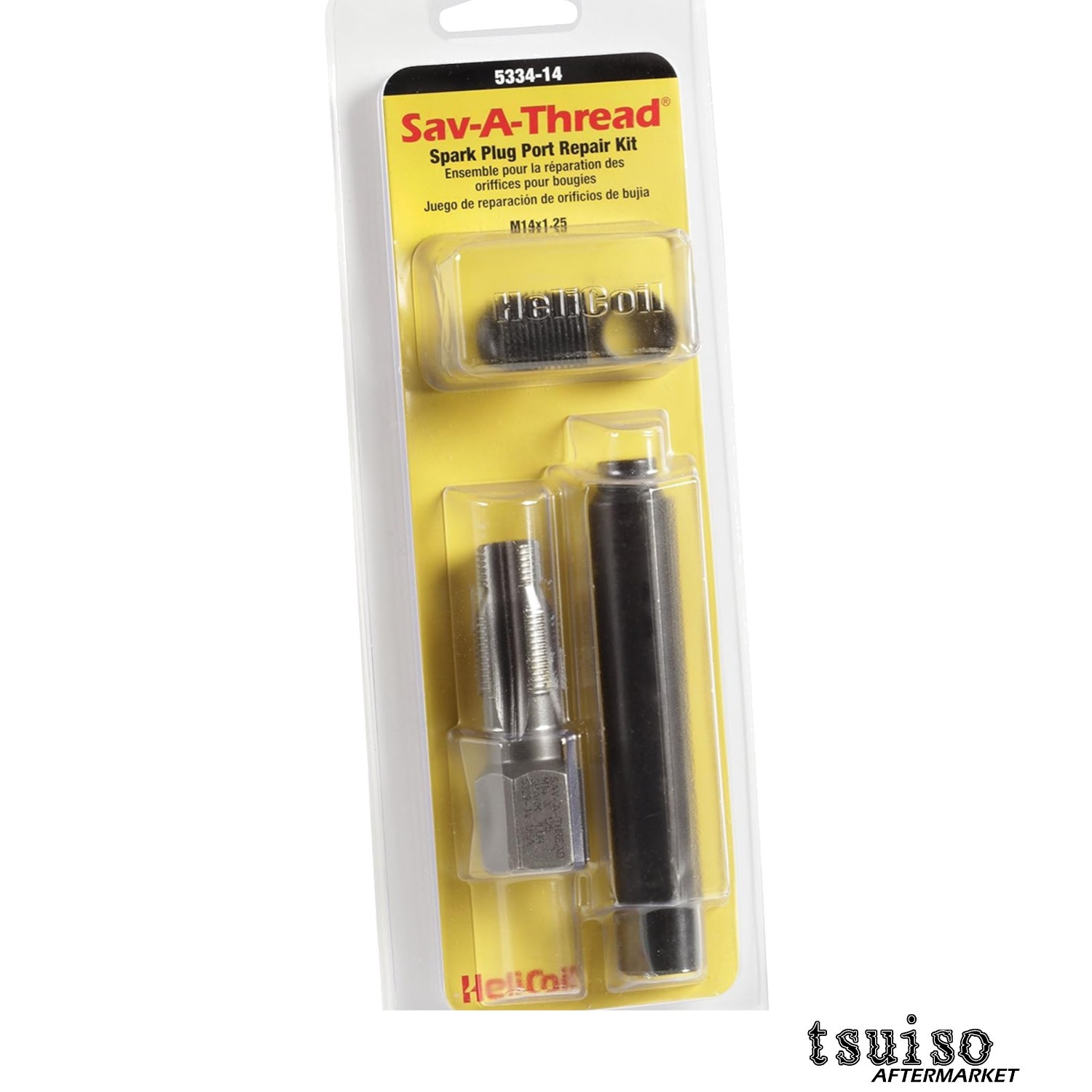 User-Friendly M14 x 1.25 Thread Repair Kit – Helicoil for Spark Plug Restoration