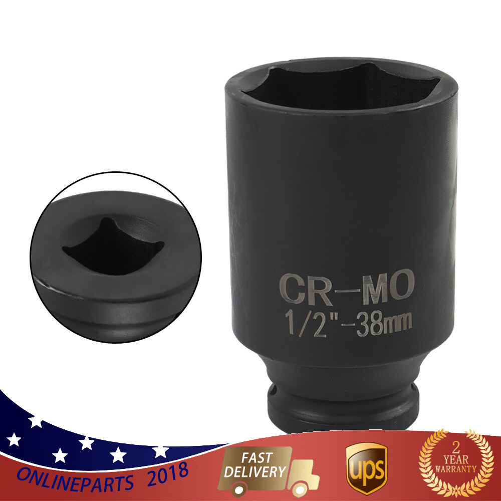 1/2″ Drive Metric Axle Hub Nut Socket 29-38mm 9Pcs Deep Impact Socket Set