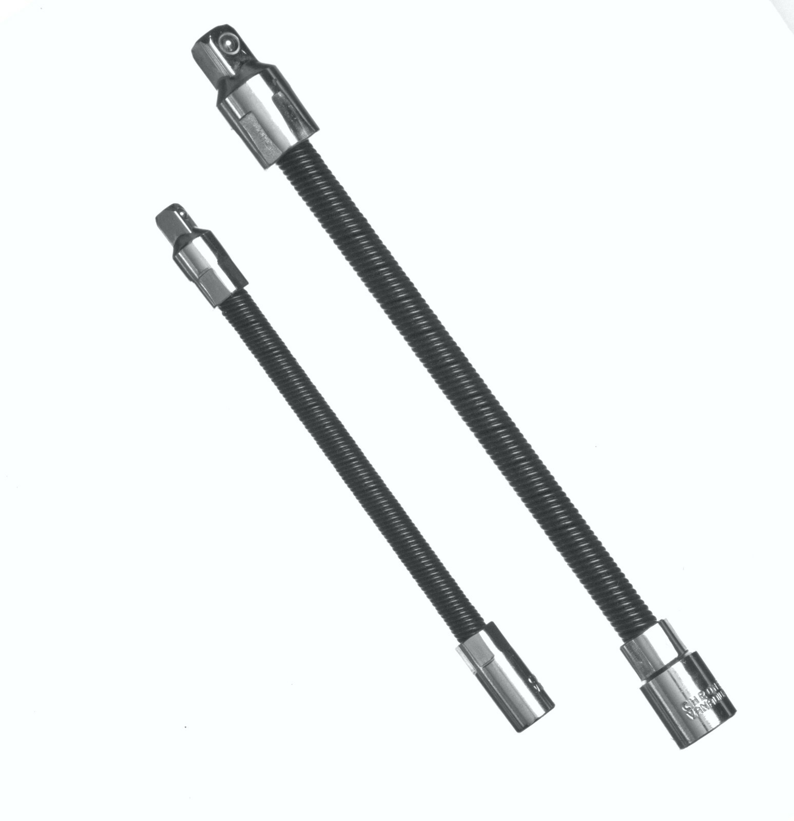 2 PC Flexible Extension Set – 1/4″ DR. 6 Inch Flex Ext. & 3/8″ Drive 8 In. Long