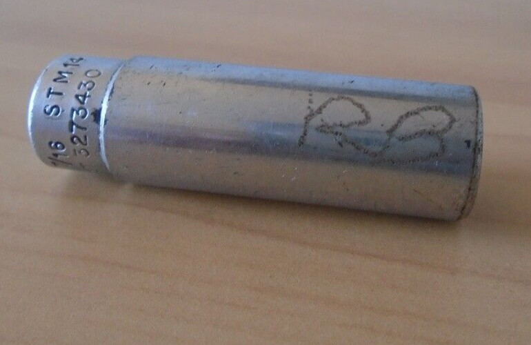 Snap On STM14 7/16” Deep Socket 1/4” Drive 6 Point SAE USA