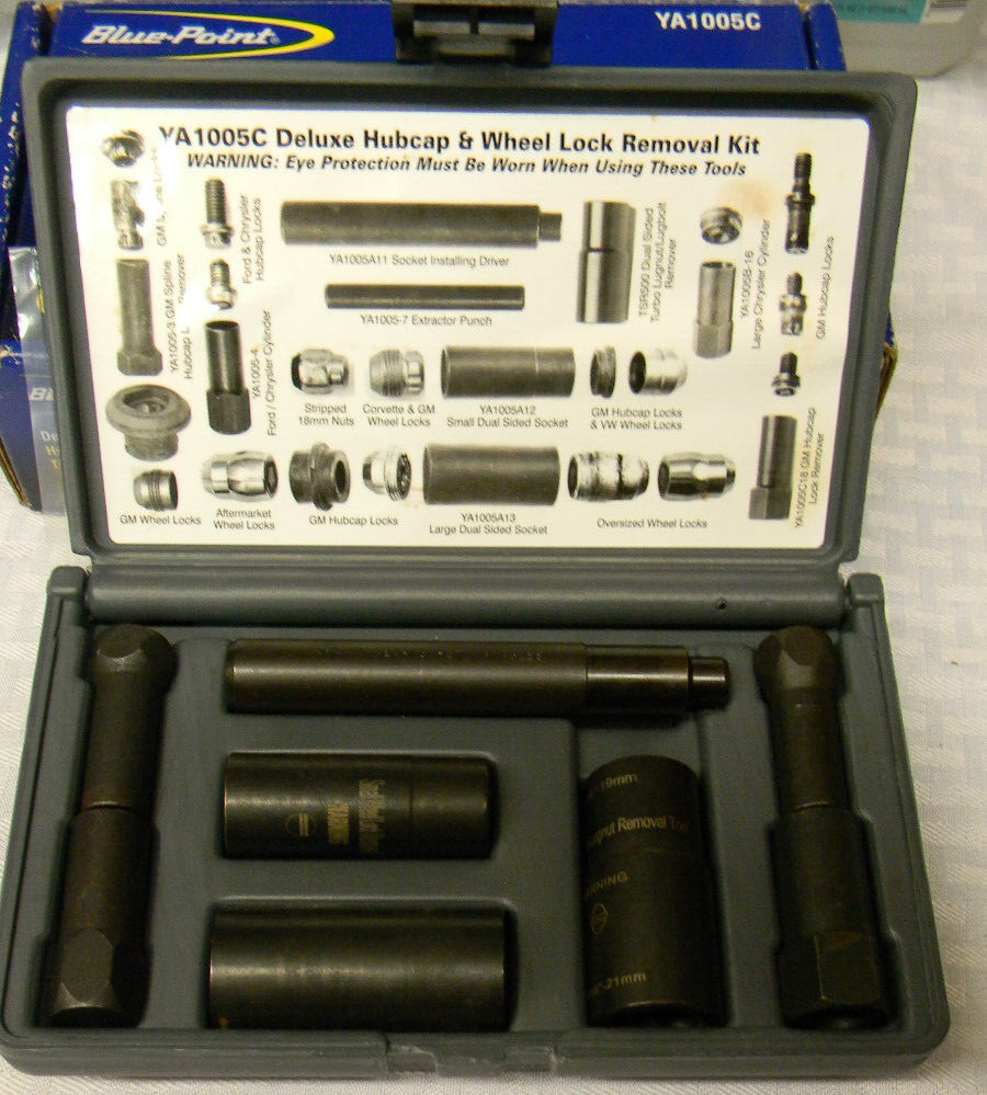 BLUE-POINT DELUXE HUBCAP & WHEEL LOCK REMOVAL KIT #YA1005C