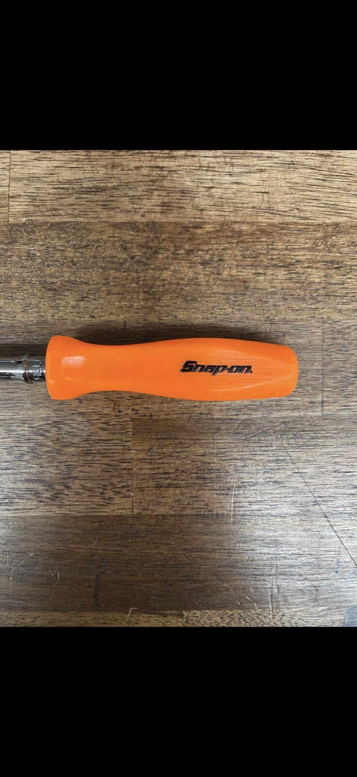 *NEW* Snap On Tools THLLD72O 1/4” NEON ORANGE Hard Grip Long Handle Ratchet