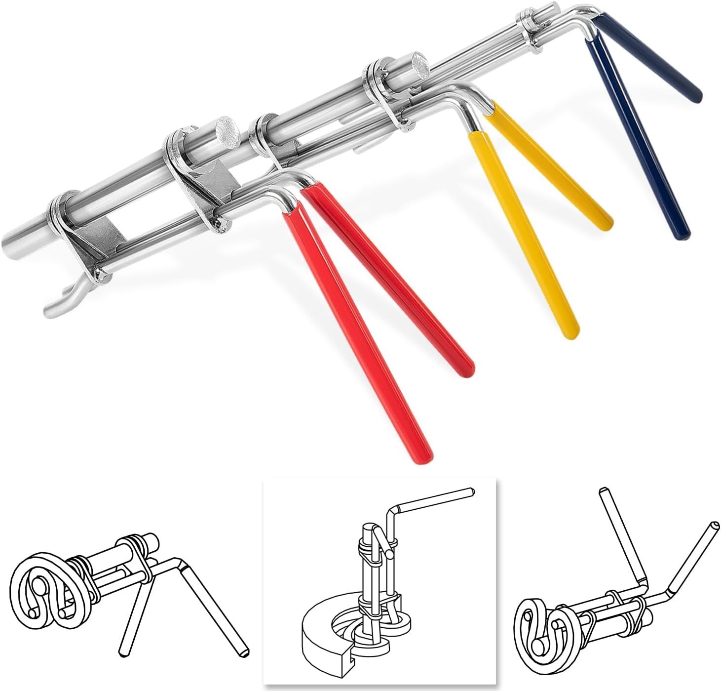 3 Pack Hydraulic Seal Installation Tools Hydraulic Cylinder Piston Repair Seal