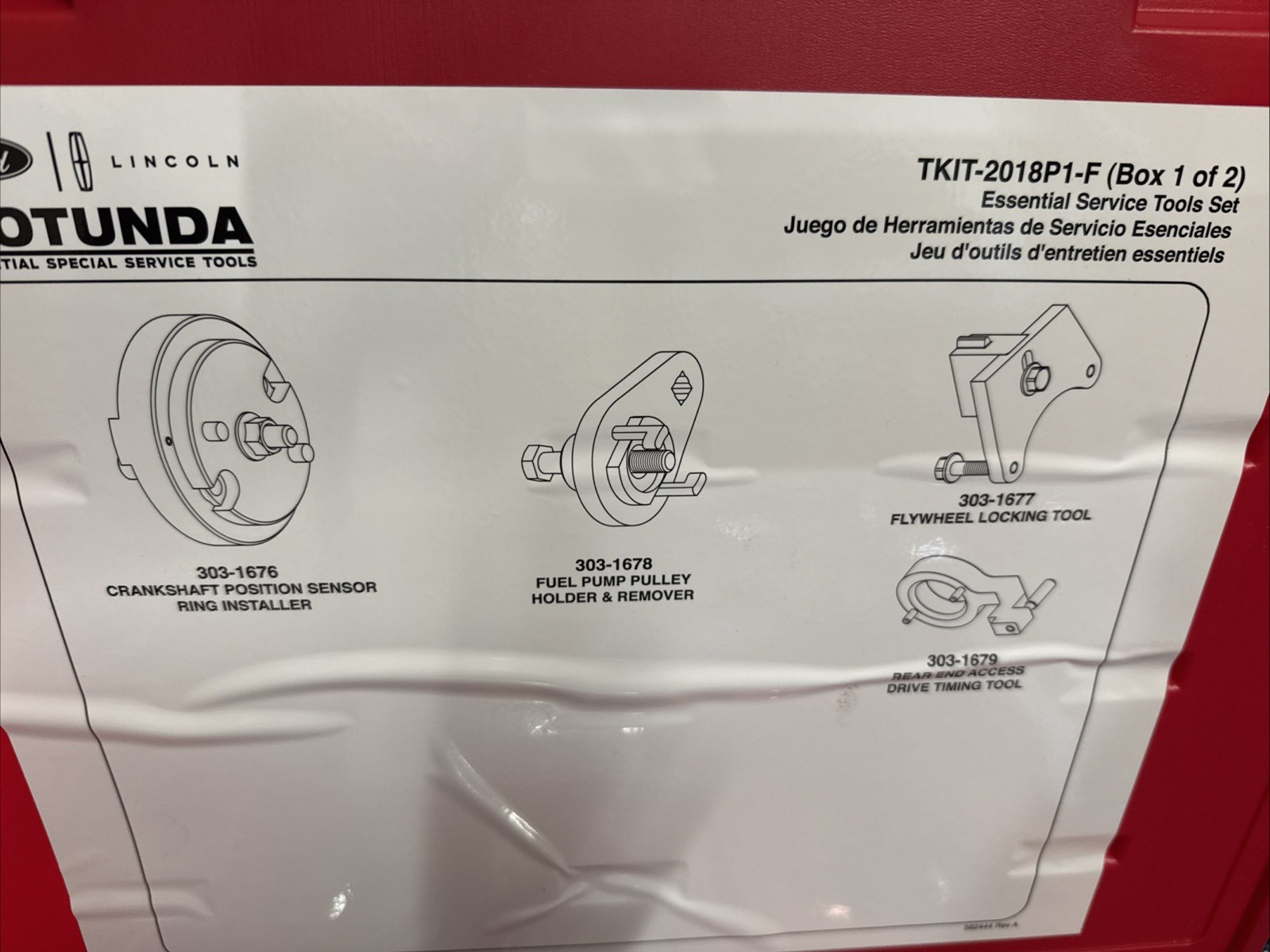 TKIT-2018P1-F Ford Rotunda 3.0L Lion diesel engine tools COMPLETE Set of 2