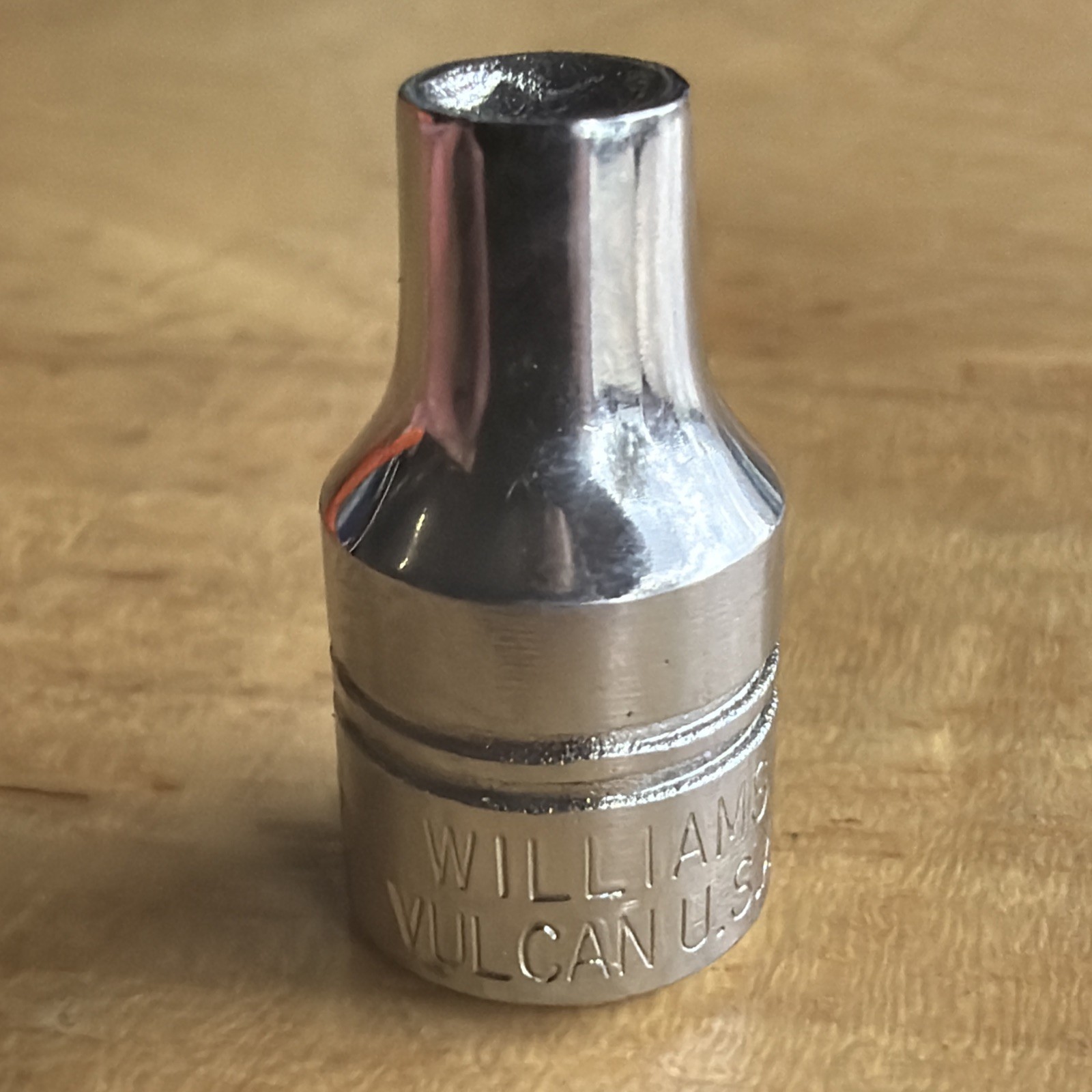 Vulcan x Williams Tools 4mm Shallow Socket 1/4″ Drive 6 Point MM-604 Vtg USA