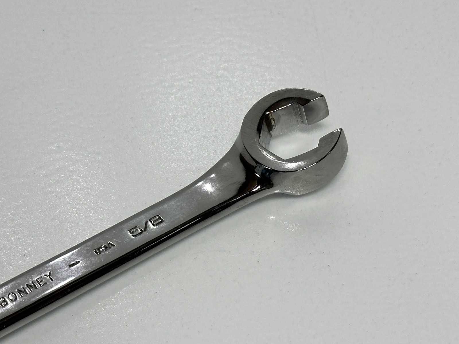 NOS Bonney Tools USA E20FC Chrome 5/8″ SAE Flare Nut Line Combination Wrench