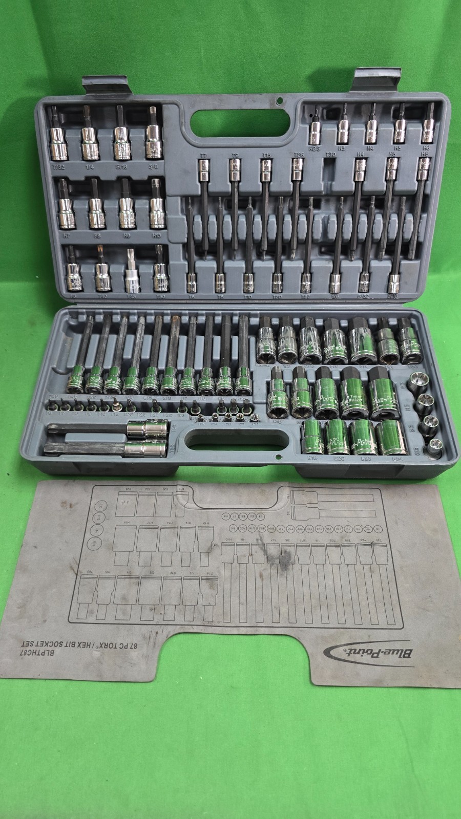 Blue-Point BLPTHC87 Combination Drive 87 Piece Torx Set-Missing 5 Pcs (E10)