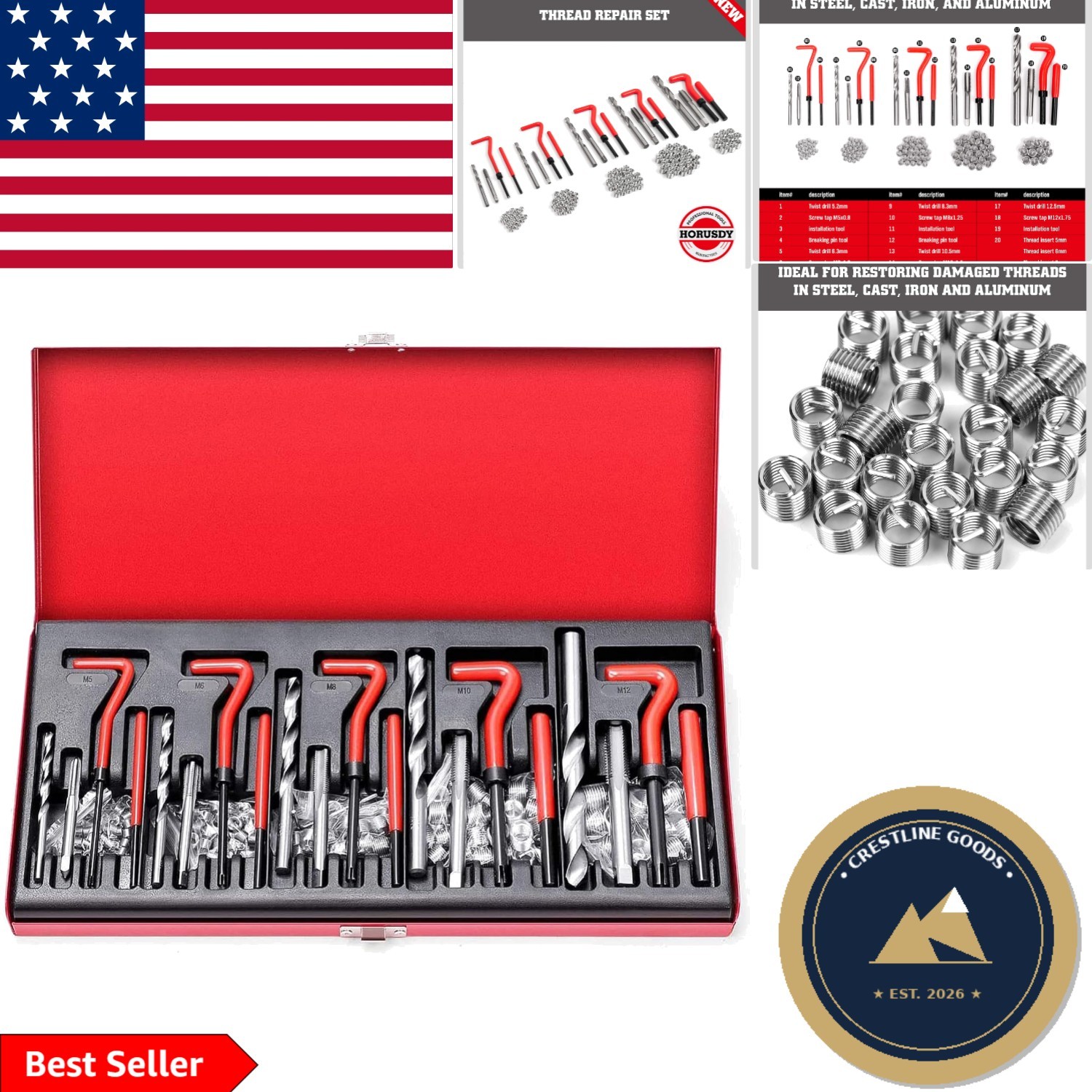 Durable Metric Helicoil Repair Kit: Effortless Rethreading Solutions for Engines