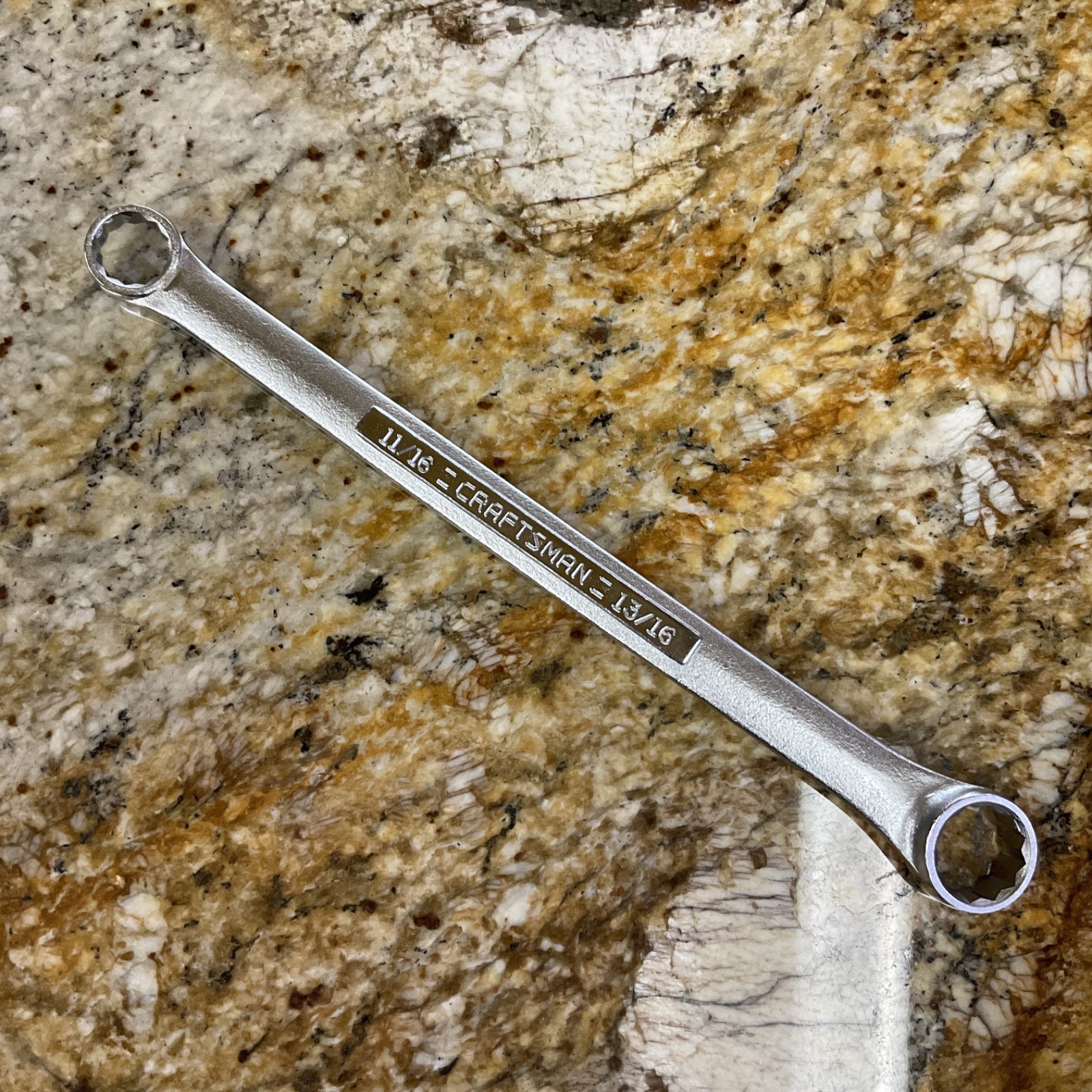 Vtg Craftsman 11/16″ & 13/16″ Double Box Wrench V-43927 USA !SHIPS FREE! CLEAN!!