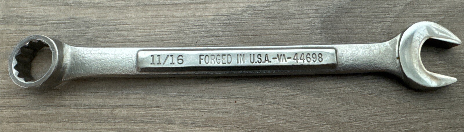 Craftsman 11/16in. Combination Wrench Forged VA 44698 Made in USA