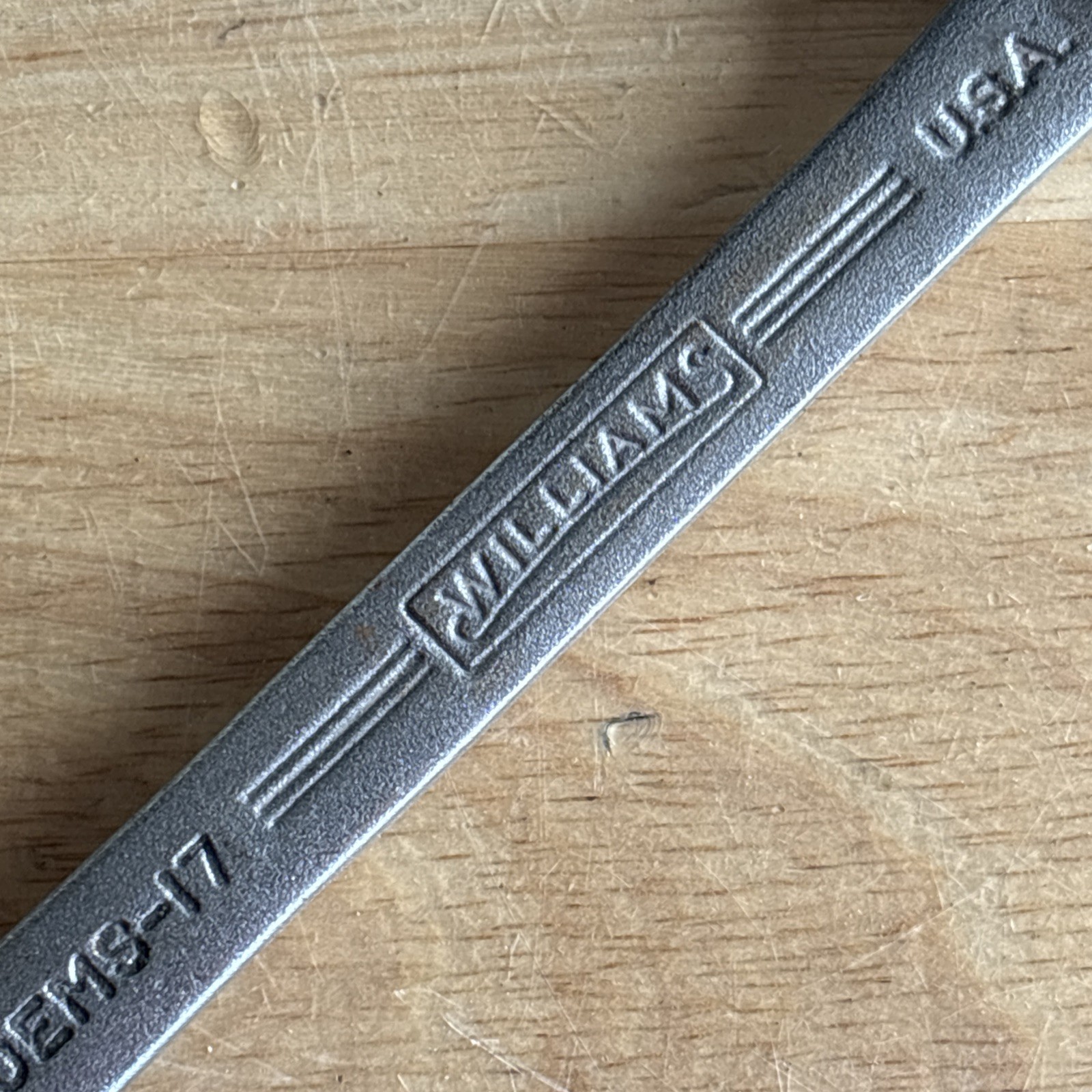 Williams Vulcan 17mm Combination Wrench 12 Point Satin Finish XOEMS-17 USA