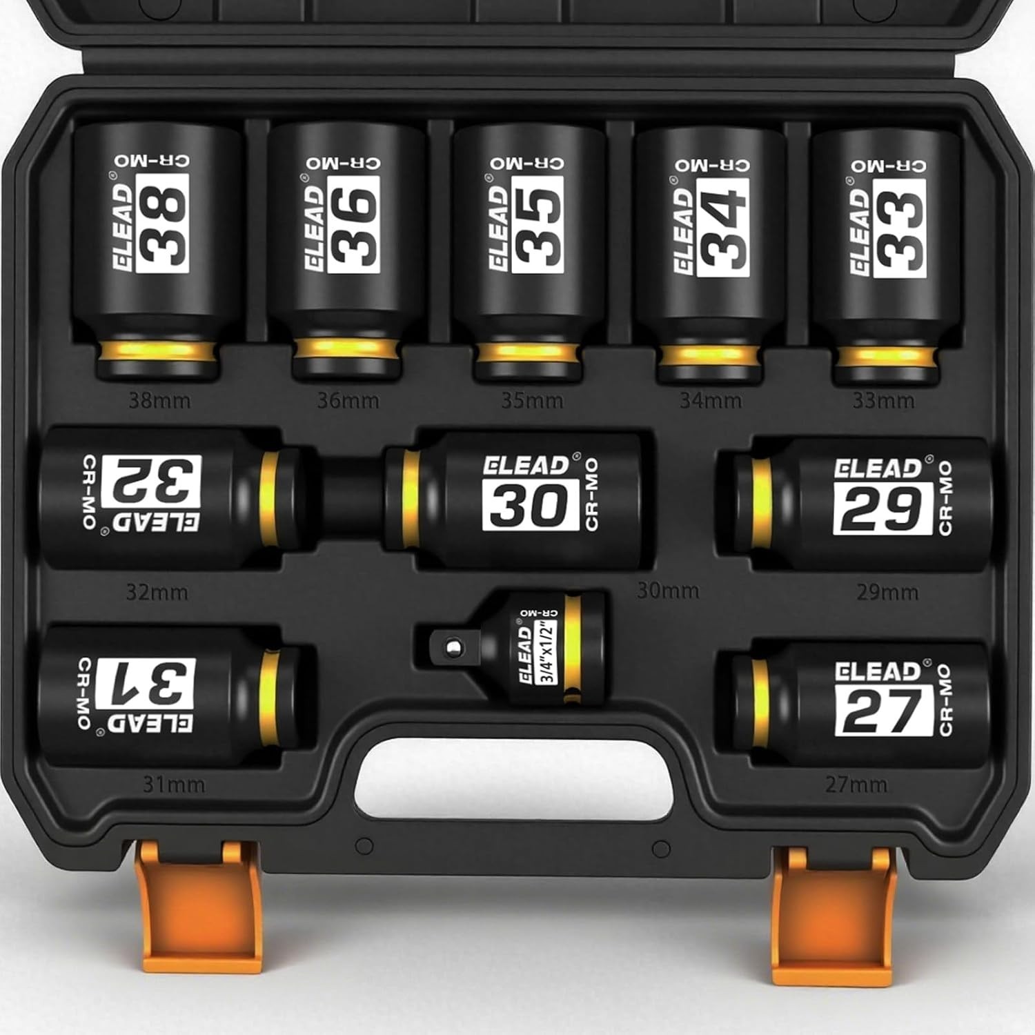 11-Piece Metric Deep Impact Socket Set – Perfect for Axle and Bearing Repairs