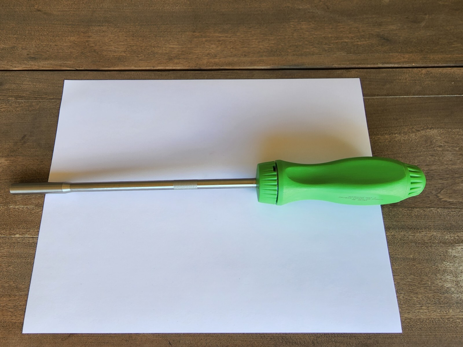 Snap-on Tools USA NEW GREEN Hard Grip 8″ Shaft Ratcheting Screwdriver SSDMR8AG