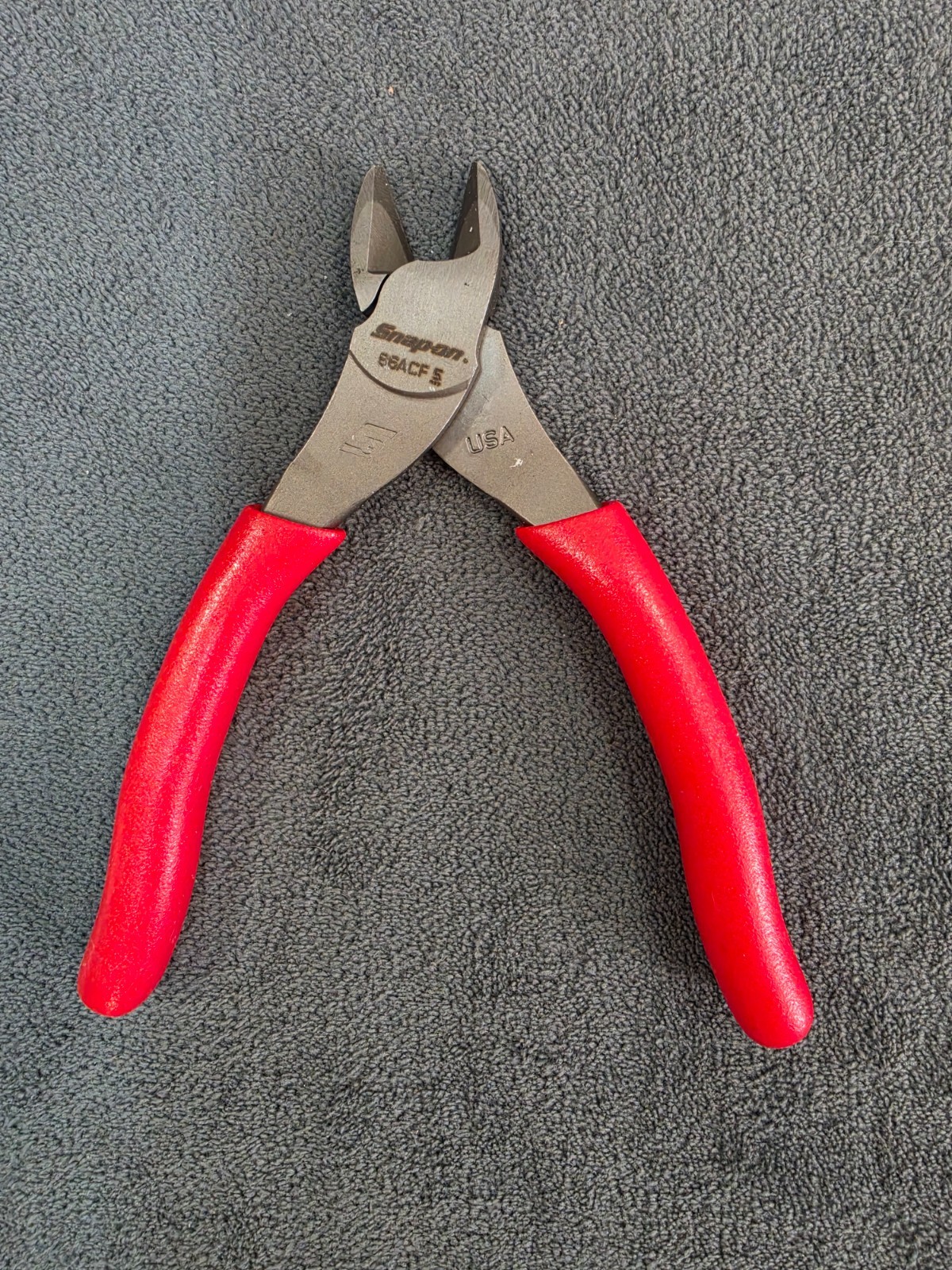 Snap-On 6″ inch Red Vector Edge Diagonal Cutter Pliers 86ACF