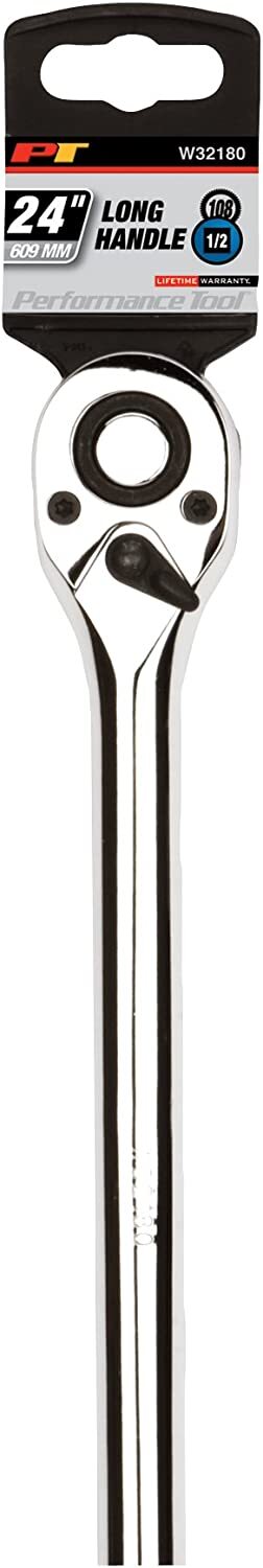 Performance Tool W32180 1/2 IN. DRIVE LONG HANDLE RATCHET WRENCH 24″
