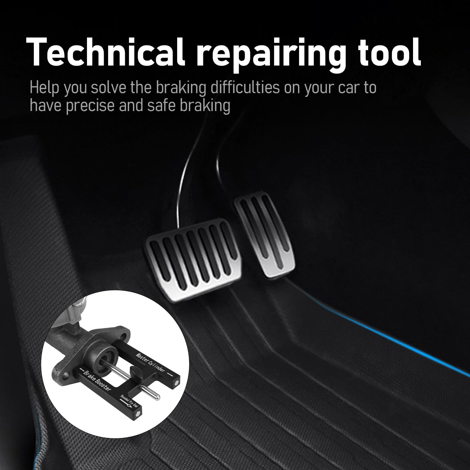 Brake Booster Adjustment Tool Brake Pedal Depressor Tool Brake Booster Push R…