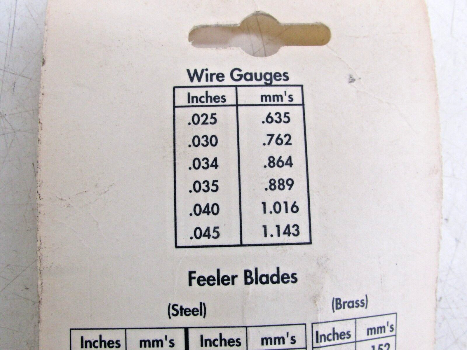 NOS! PLEWS SPARK PLUG GAP & FEELER GAUGE, No. 73-105, Made in USA!