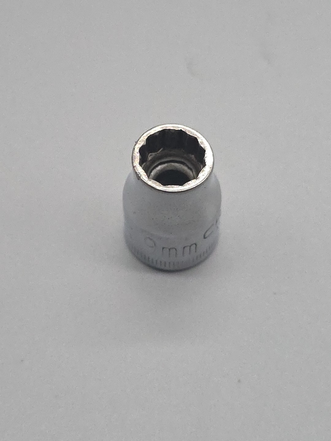 Craftsman Tools 9mm 12 Point Shallow Chrome Socket 3/8″ Drive G-44301 USA