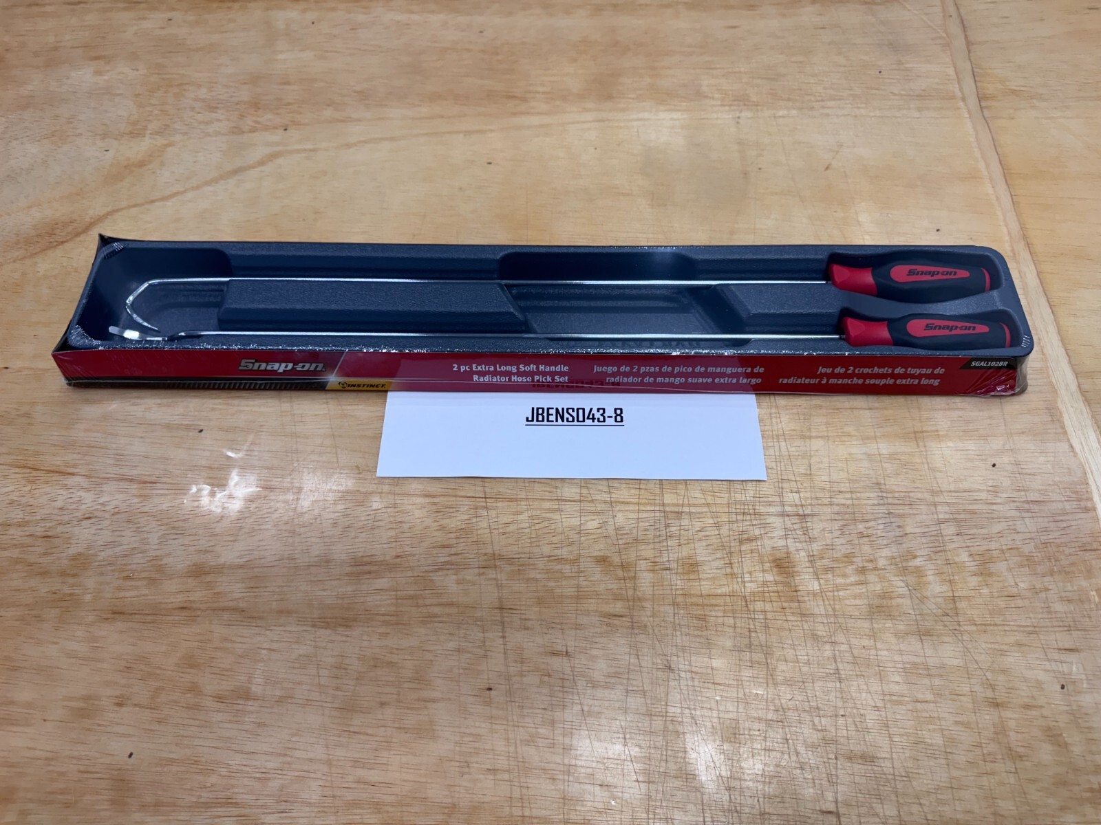 Snap-on Tools NEW 2pc RED Soft Grip Extra-Long Radiator Hose Pick Set SGAL102BR