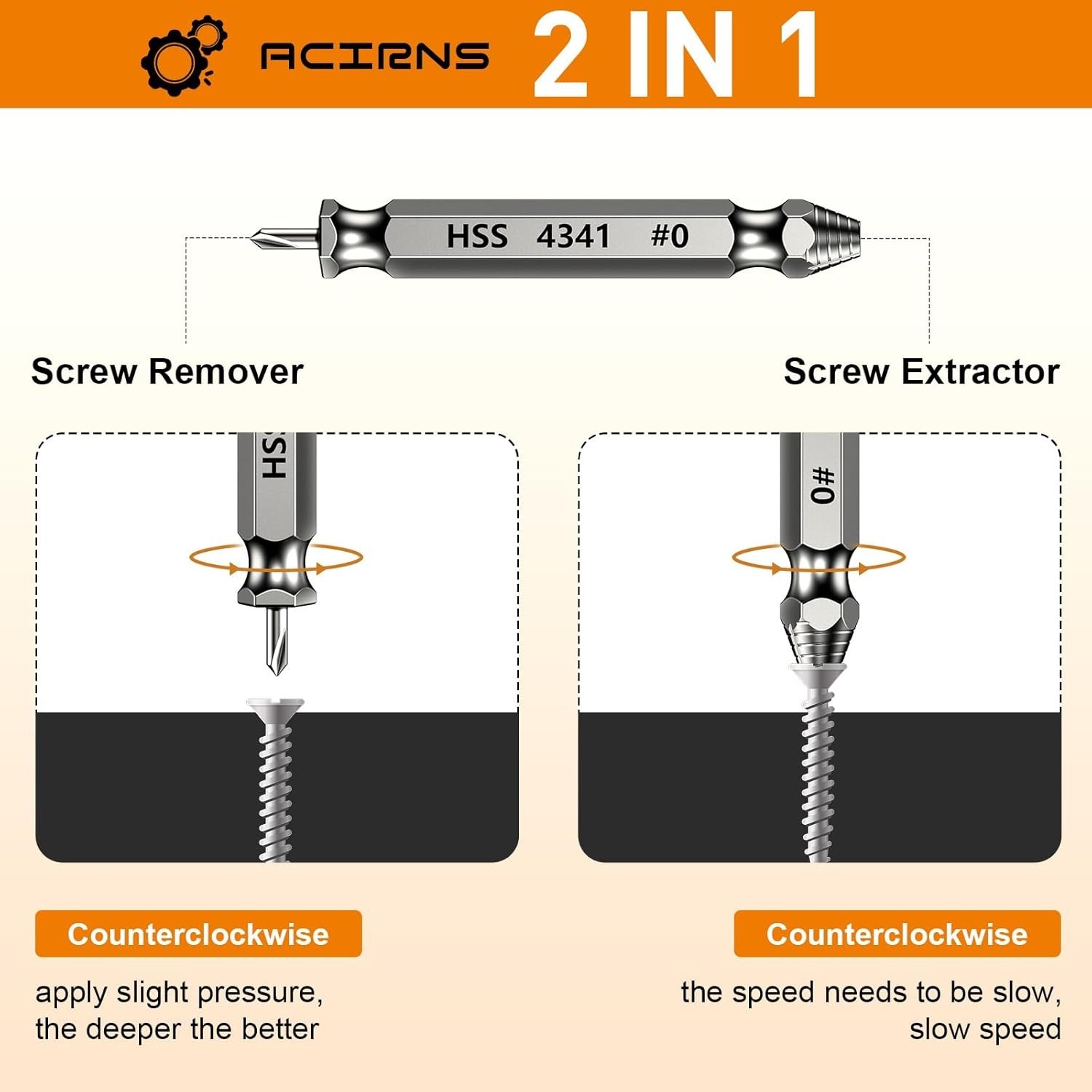 Durable High-Speed Steel Screw Extractor Set – Perfect for Fathers Day Gifts