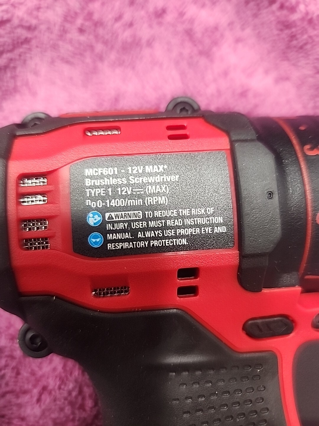 Mac tools twelve volt Brushless Screwdriver mcf601