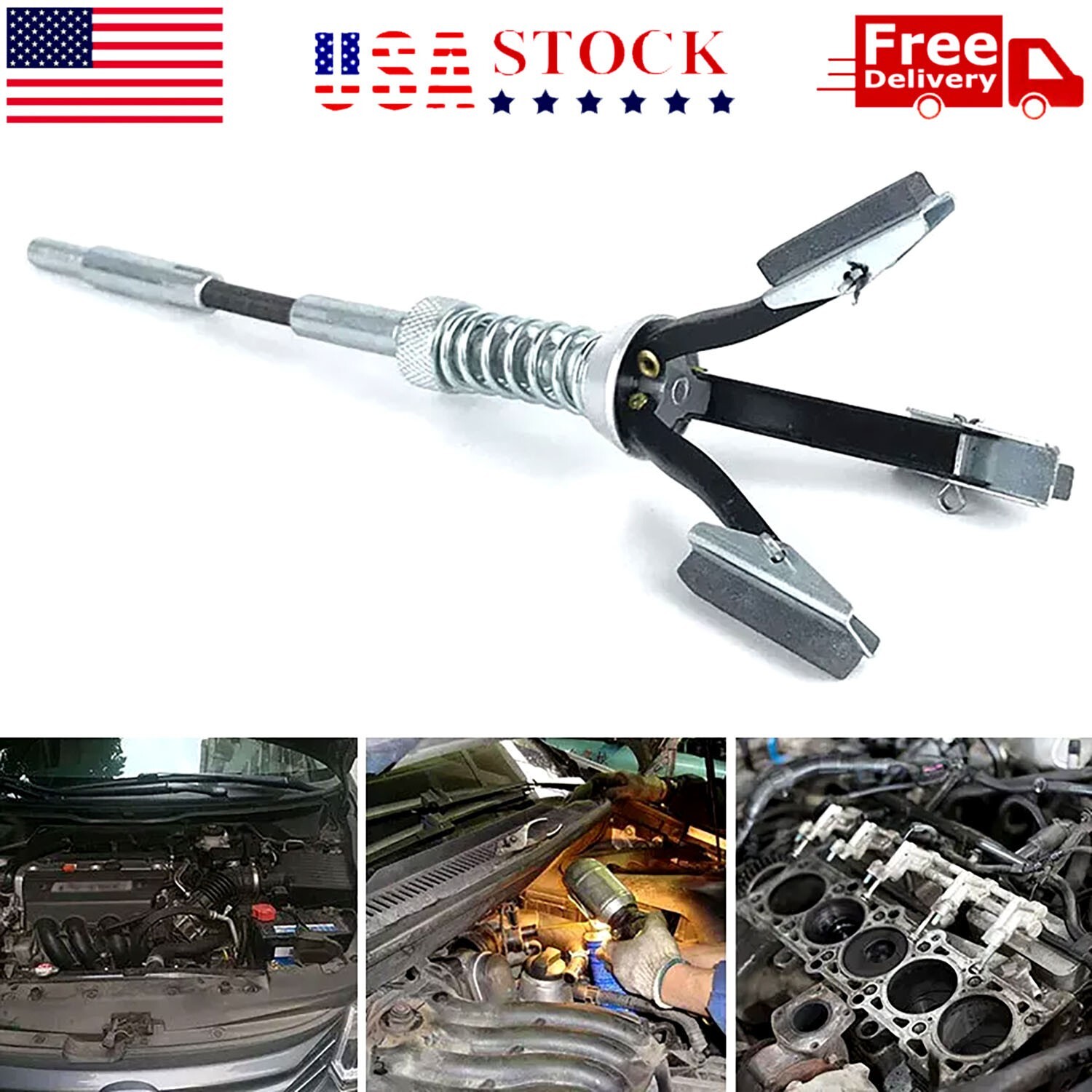 Car Engine Brake Cylinder Hone Flexible Shaft Bore Honing Tool 3/4″ To 2-1/2″